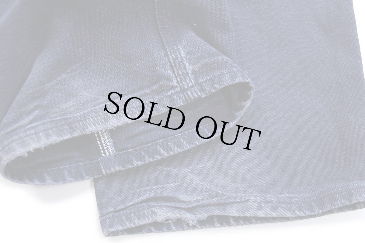 画像8: メキシコ製 carharttカーハート ペンキ飛び ダック地 ペインターパンツ ミッドナイト フェード W34 L30★E (8)