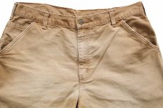 画像4: carharttカーハート ダック地 ペインターパンツ 茶 フェード W36 L32 (4)