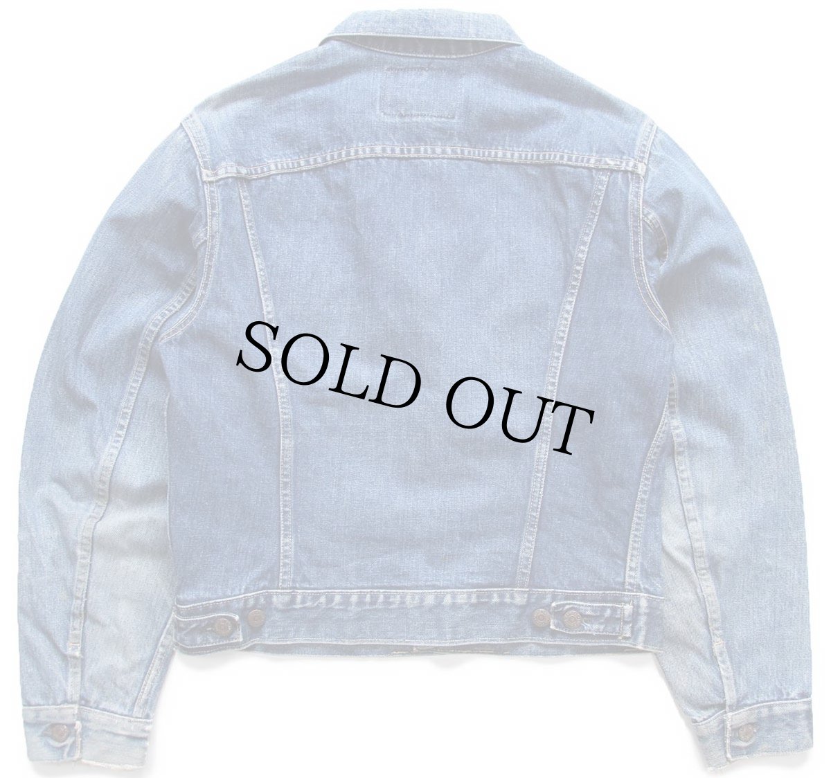 画像2: 60s USA製 LEVI'Sリーバイス 557 ダメージ リペア デニムジャケット★3rd (2)