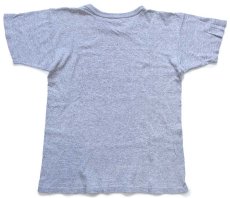 画像3: 80s USA製 Championチャンピオン 無地 目無し バインダーネック 88/12 Tシャツ 杢グレー M (3)