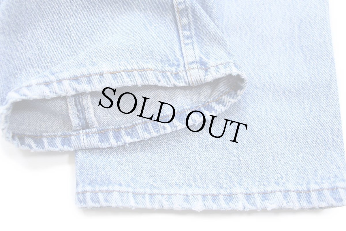 画像9: 90s USA製 Levi'sリーバイス 501 ダメージ デニムパンツ W35 L32★194 (9)