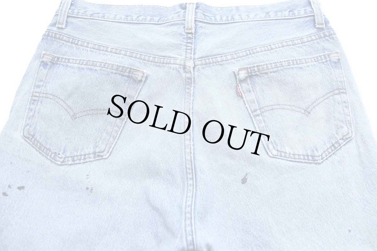 画像5: 90s USA製 Levi'sリーバイス 501 ダメージ デニムパンツ W35 L32★194 (5)