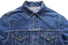 画像3: 60s USA製 LEVI'Sリーバイス 557 ダメージ リペア デニムジャケット★3rd (3)