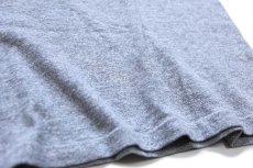 画像5: 80s USA製 Championチャンピオン 無地 目無し バインダーネック 88/12 Tシャツ 杢グレー M (5)