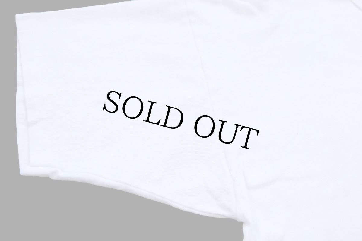 画像7: 80s USA製 L.L.Bean × Championチャンピオン 無地 目無し バインダーネック コットンTシャツ 白 L (7)