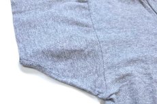 画像6: 80s USA製 Championチャンピオン 無地 目無し バインダーネック 88/12 Tシャツ 杢グレー M (6)