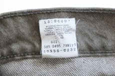画像7: 90s USA製 Levi'sリーバイス 550 先染め カラーデニムパンツ オリーブ W32 L34★14 (7)