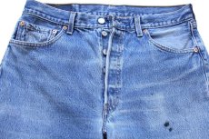 画像4: 00s USA製 Levi'sリーバイス 501 ダメージ デニムパンツ W34 L30★202 (4)