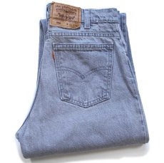 画像1: 90s USA製 Levi'sリーバイス 550 先染め グレー デニムパンツ W31 L34★15 (1)