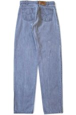 画像3: 90s USA製 Levi'sリーバイス 550 先染め グレー デニムパンツ W31 L34★15 (3)