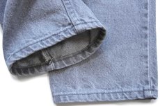 画像9: 90s USA製 Levi'sリーバイス 550 先染め グレー デニムパンツ W31 L34★15 (9)