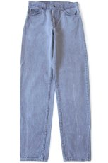 画像2: 90s USA製 Levi'sリーバイス 550 先染め グレー デニムパンツ W31 L34★15 (2)