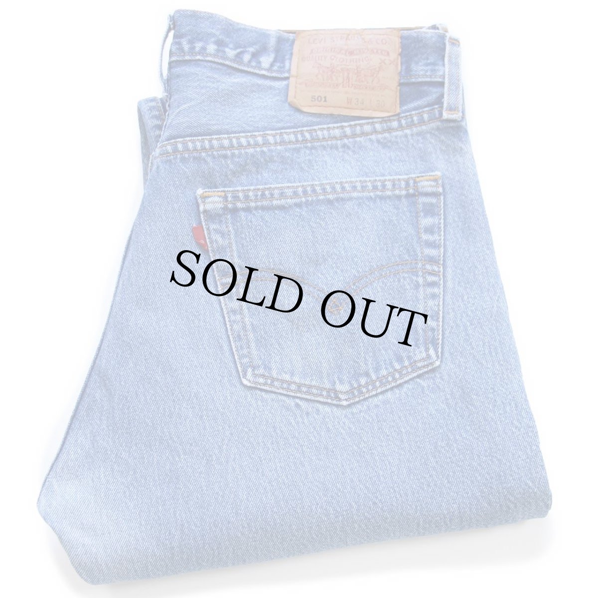 画像1: 00s USA製 Levi'sリーバイス 501 ダメージ デニムパンツ W34 L30★202 (1)