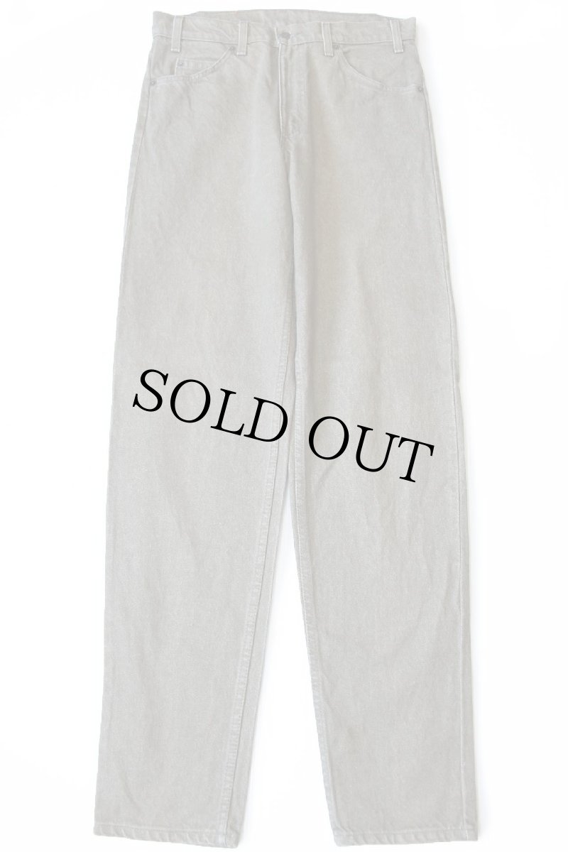 画像2: 90s USA製 Levi'sリーバイス 550 先染め カラーデニムパンツ オリーブ W32 L34★14 (2)