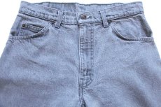 画像4: 90s USA製 Levi'sリーバイス 550 先染め グレー デニムパンツ W31 L34★15 (4)