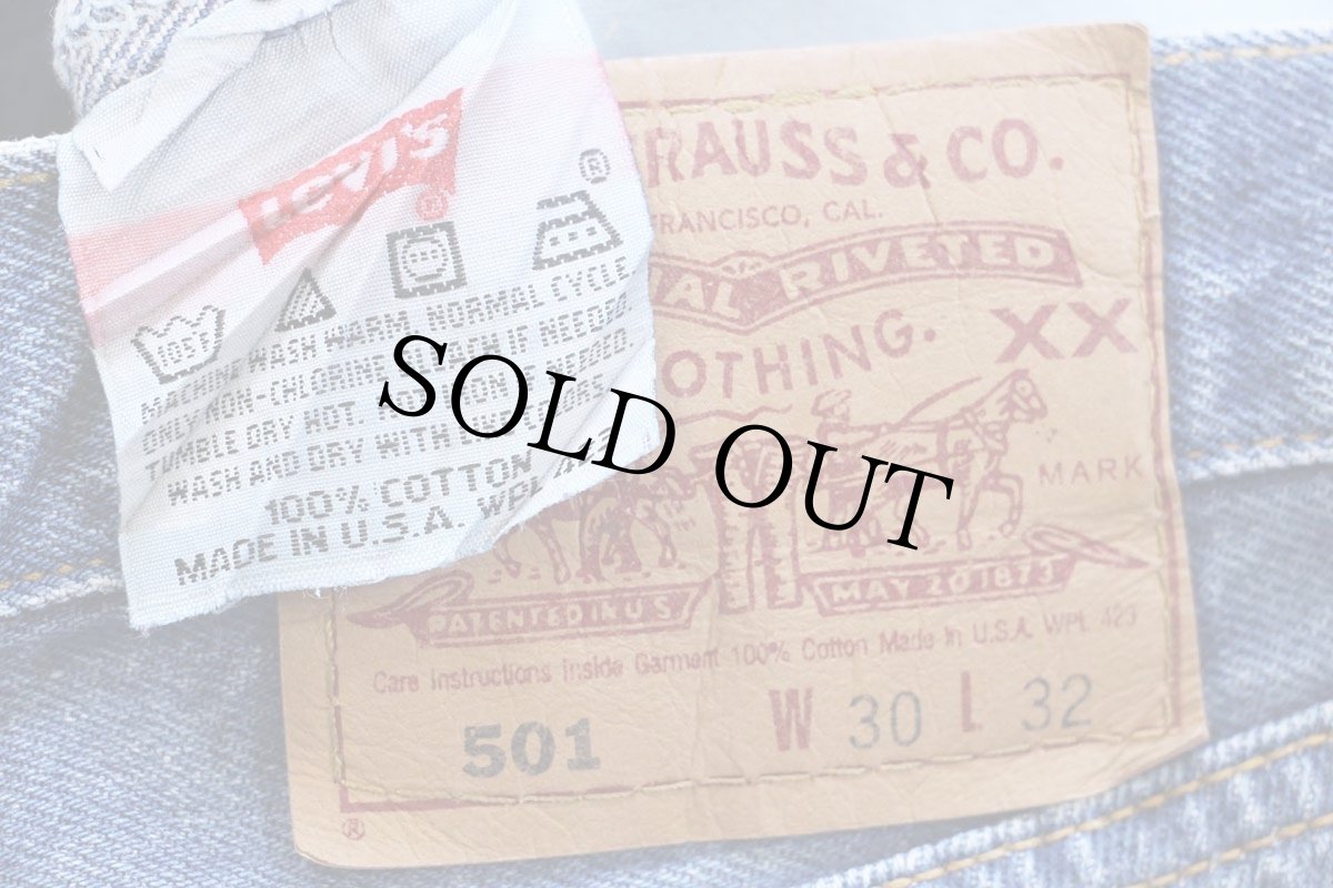画像6: 90s USA製 Levi'sリーバイス 501 デニムパンツ W30★192 (6)