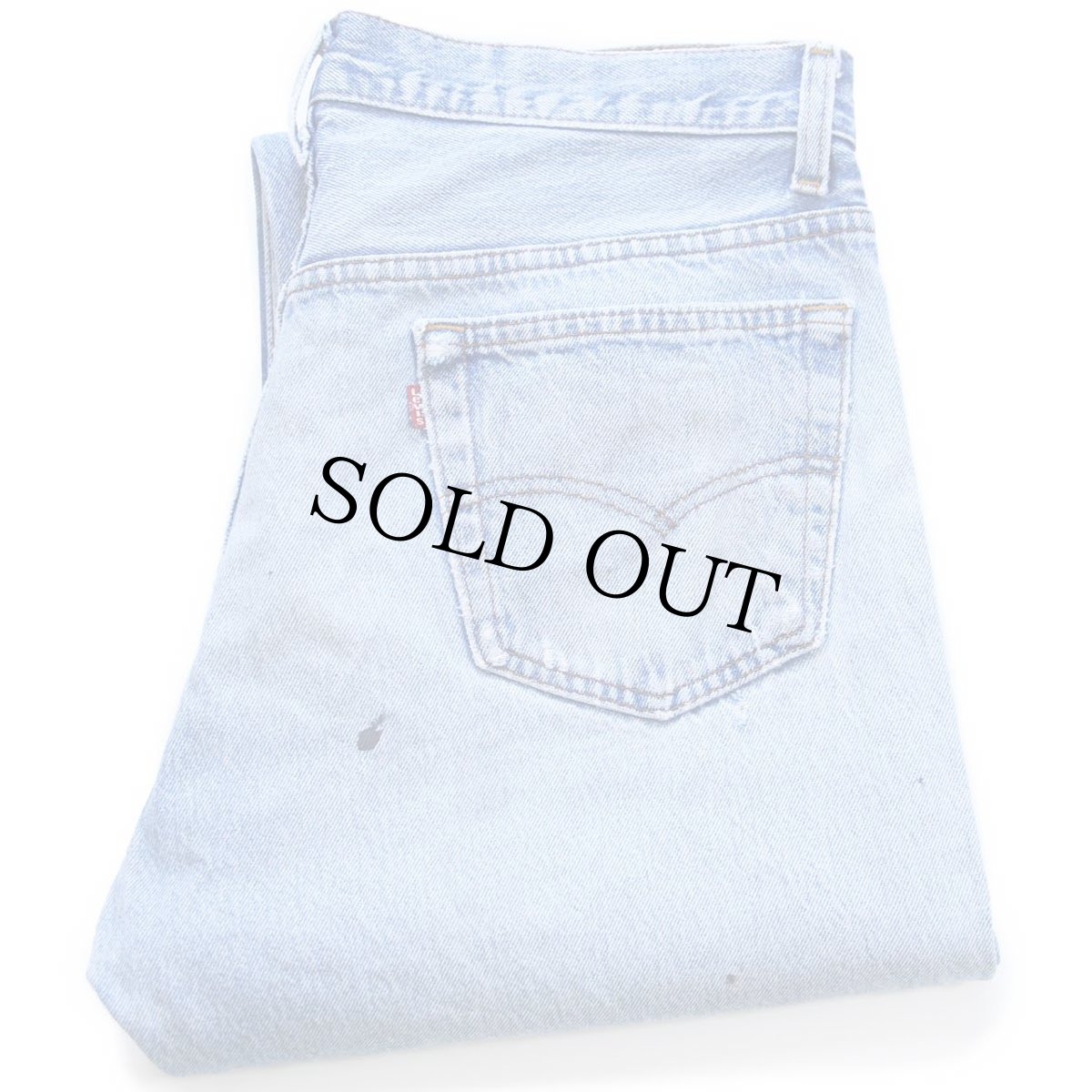 画像1: 90s USA製 Levi'sリーバイス 501 ダメージ デニムパンツ W35 L32★194 (1)