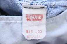 画像6: 90s USA製 Levi'sリーバイス 501 ダメージ デニムパンツ W35 L32★194 (6)