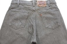 画像5: 90s USA製 Levi'sリーバイス 550 先染め カラーデニムパンツ オリーブ W32 L34★14 (5)