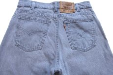 画像5: 90s USA製 Levi'sリーバイス 550 先染め グレー デニムパンツ W31 L34★15 (5)
