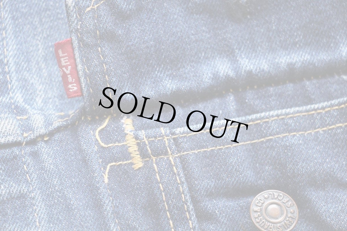 画像5: 60s USA製 LEVI'Sリーバイス 557 ダメージ リペア デニムジャケット★3rd (5)