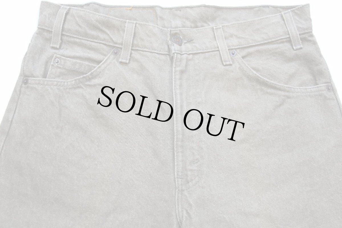 画像4: 90s USA製 Levi'sリーバイス 550 先染め カラーデニムパンツ オリーブ W32 L34★14 (4)