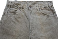 画像4: 90s USA製 Levi'sリーバイス 550 先染め カラーデニムパンツ オリーブ W32 L34★14 (4)