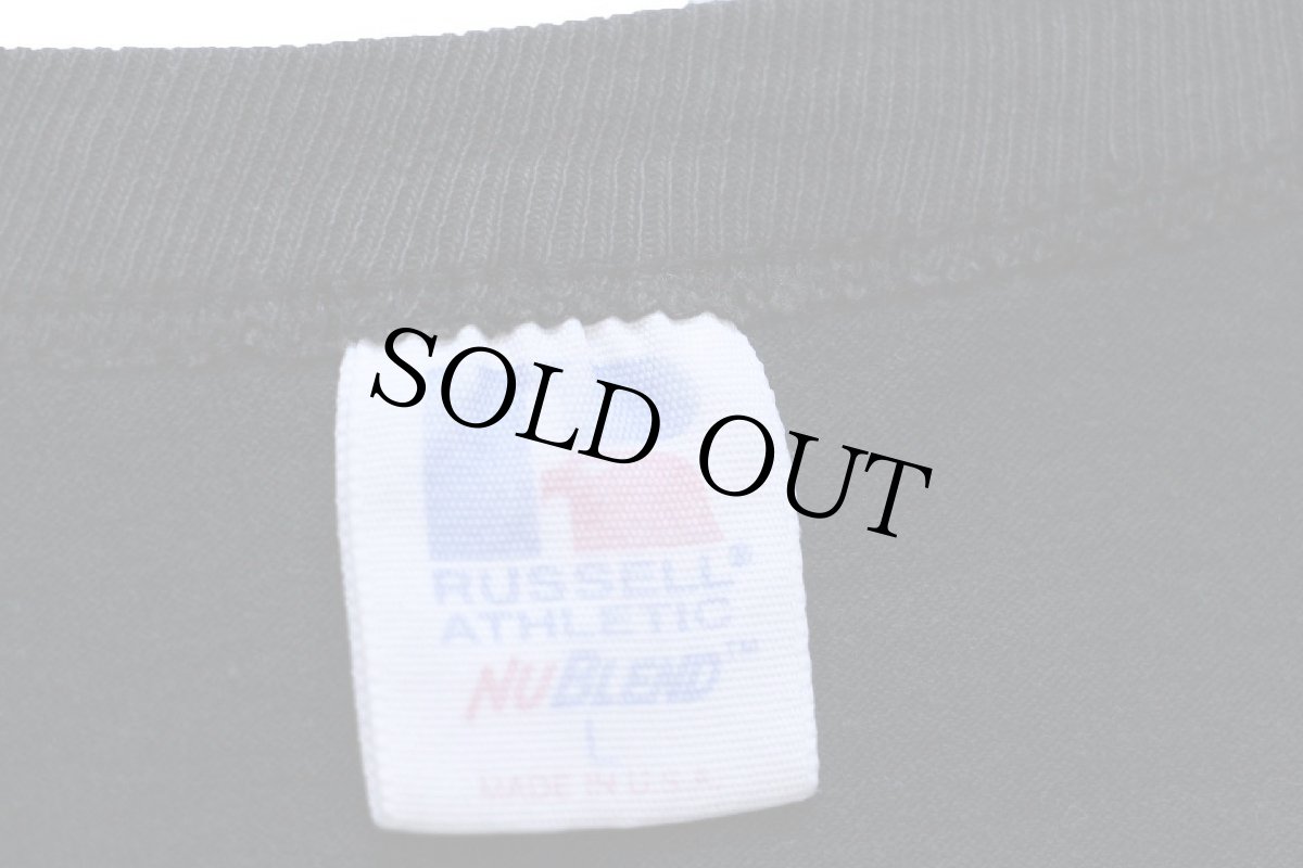 画像5: 00s USA製 RUSSELLラッセル LOCK HAVEN UNIVERSITY FOOTBALL アメフト Tシャツ 黒 L (5)