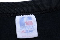 画像5: 00s USA製 RUSSELLラッセル LOCK HAVEN UNIVERSITY FOOTBALL アメフト Tシャツ 黒 L (5)