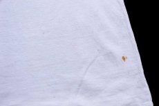 画像7: 90s USA製 Hanes Calvin and Hobbes カルビン ホッブス 両面プリント コットンTシャツ ボロ 白 XL (7)