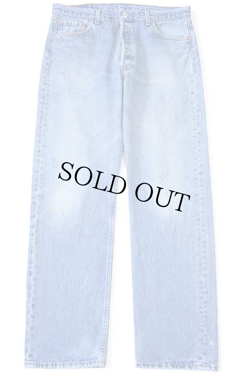 画像2: 90s USA製 Levi'sリーバイス 501 ペンキ飛び＆ダメージ デニムパンツ W38★200 (2)