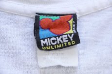 画像4: 90s Disneyディズニー ミッキー マウス コットンTシャツ 白 XL (4)