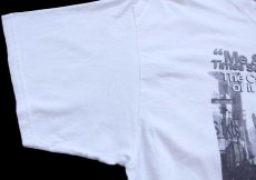 画像6: 90s USA製 WARNER BROS LOONEY TUNES バッグスバニー タイムズスクエア フォトプリント コットンTシャツ 白 XL (6)