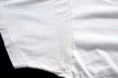 画像8: 90s USA製 Hanes Calvin and Hobbes カルビン ホッブス 両面プリント コットンTシャツ ボロ 白 XL (8)