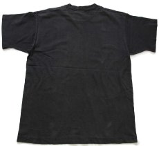 画像3: 90s Warner Bros LOONEY TUNES バッグスバニー ダフィーダック タズマニアンデビル キャラクター コットンTシャツ 黒 フェード (3)