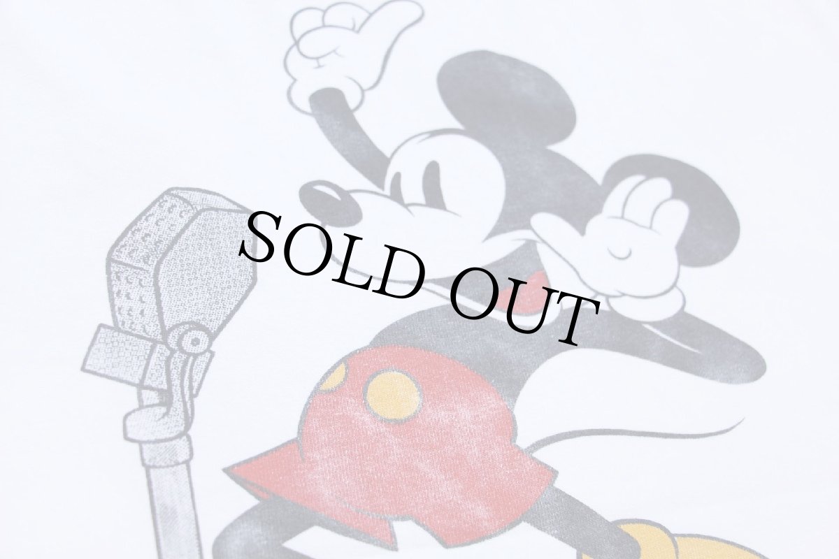 画像5: 90s USA製 ミッキー マウス パッチ&バックプリント コットンTシャツ 白 XL (5)