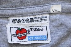 画像4: 90s Speedy Gonzales スピーディー ゴンザレス ローラースケート 染み込みプリント コットンTシャツ 杢グレー (4)