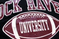 画像4: 00s USA製 RUSSELLラッセル LOCK HAVEN UNIVERSITY FOOTBALL アメフト Tシャツ 黒 L (4)