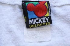 画像4: 00s DISNEYディズニー ミッキー マウス ドナルドダック グーフィー 両面プリント コットンTシャツ 白 (4)