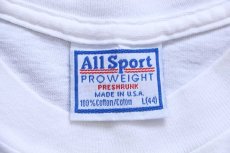 画像4: 90s USA製 Warner Bros LOONEY TUNES バッグスバニー UNISYS SIX FLAGS OVER GEORGIA コットンTシャツ 白 L (4)