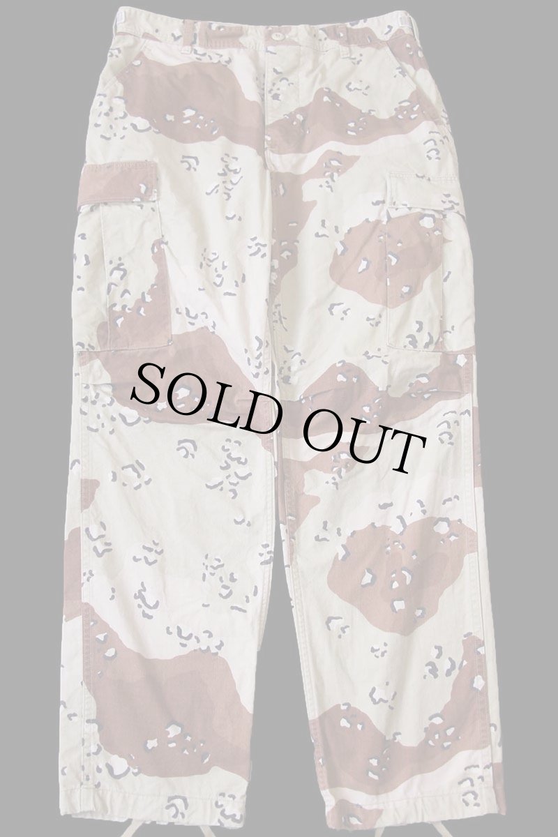 画像2: 90s 米軍 U.S.ARMY チョコチップ デザートカモ BDU カーゴパンツ M-R★WRANGLERラングラー (2)