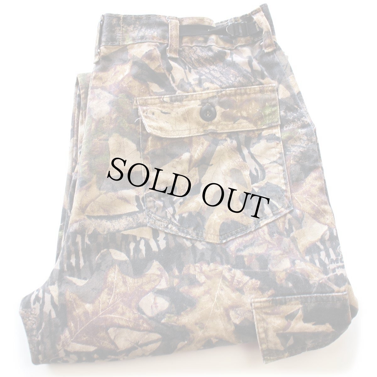 画像1: 90s USA製 JERZEES Outdoors MOSSY OAK FOREST FLOOR リアルツリーカモ カーゴパンツ M (1)