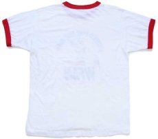 画像3: 80s USA製 I VOTED FOR THE MVP ON WFAN SportsRadio 1050 リンガーTシャツ 白×赤 L (3)