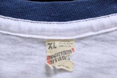 画像4: 80s USA製 Washington Sailing Marina ヨット リンガーTシャツ 白×紺 XL (4)