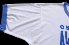 画像7: 90s USA製 OKLAHOMA ALL STATE FOOTBALL アメフト リンガーTシャツ 白×青 XL (7)