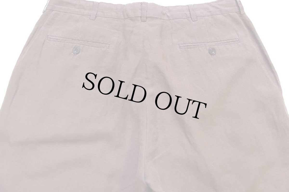 画像5: 00s ポロ ラルフローレン スラックス リネン×シルクパンツ 茶 W34 L30 (5)