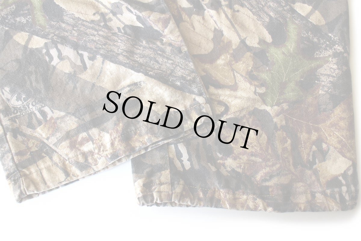 画像9: 90s USA製 JERZEES Outdoors MOSSY OAK FOREST FLOOR リアルツリーカモ カーゴパンツ M (9)