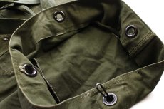 画像8: 70s 米軍 US ステンシル ポケット付き コットン キャンバス ダッフルバッグ オリーブドラブ (8)