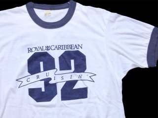 ヴィンテージ　ハワイ80 染み込みフットボールTシャツ　両面プリント 80s HAWAII 89 ナンバリング 両面 染み込みプリント