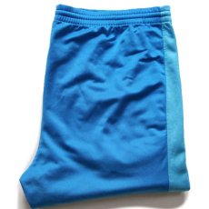画像1: 90s NIKEナイキ INTERNATIONAL トラックパンツ 青×水色 M★ジャージ (1)